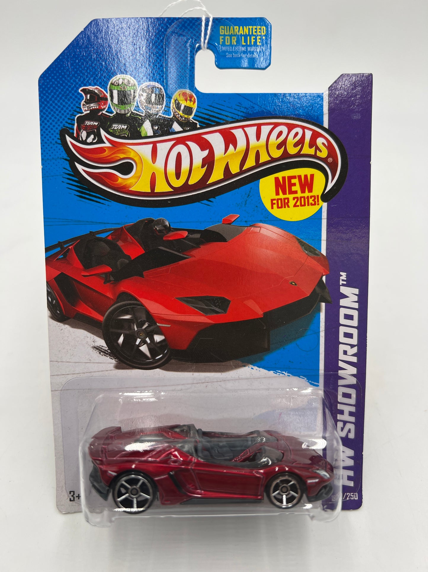 2013 Hot Wheels Showroom #180 Lamborghini Aventador J Red