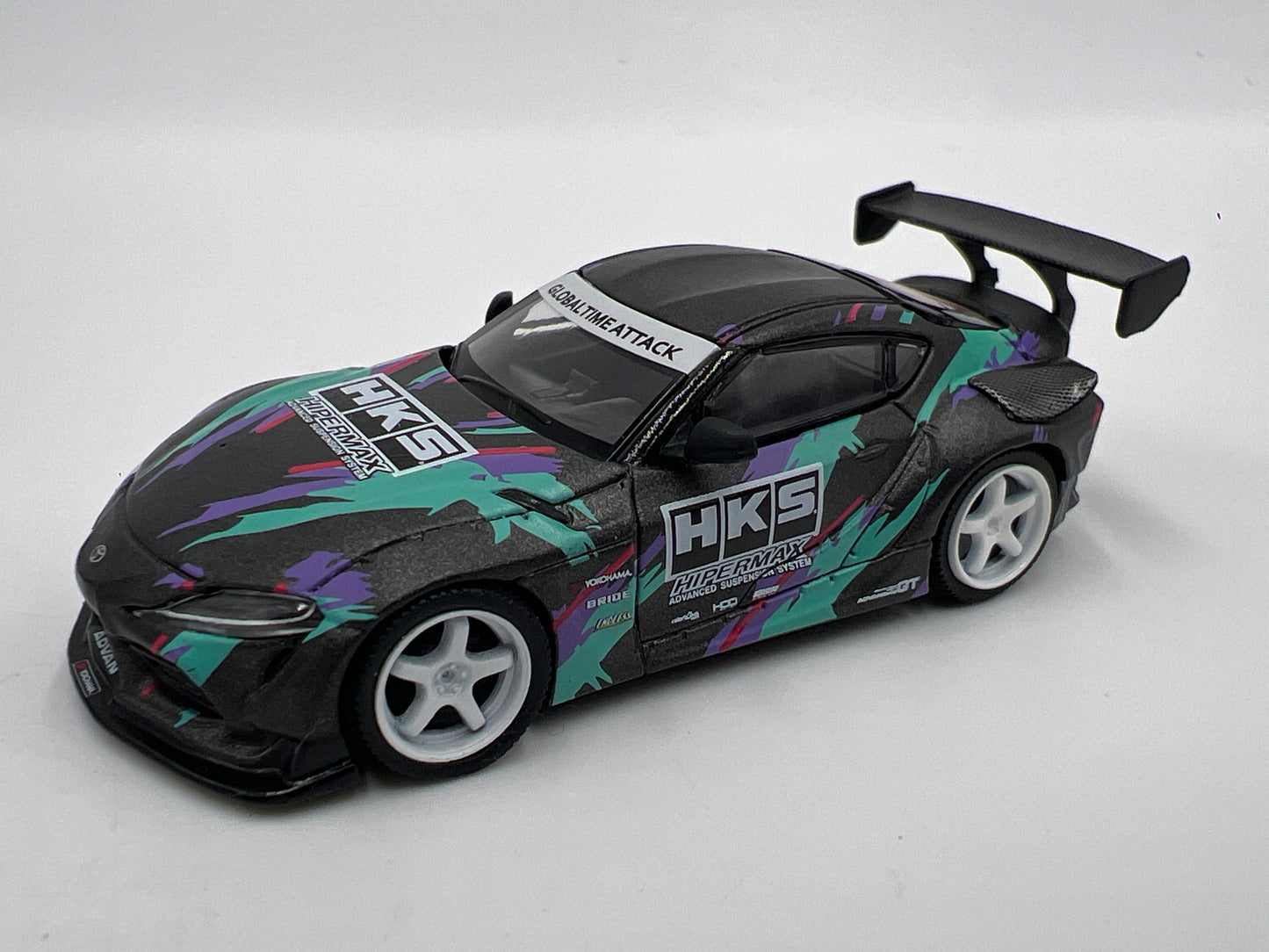 Mini GT #212 MiJo Exclusive HKS Toyota GR Supra 2019 SEMA Presentation