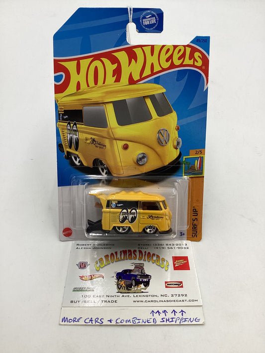 2023 Hot wheels Surfs Up #49 Kool Kombi Mooneyes Yellow 97F