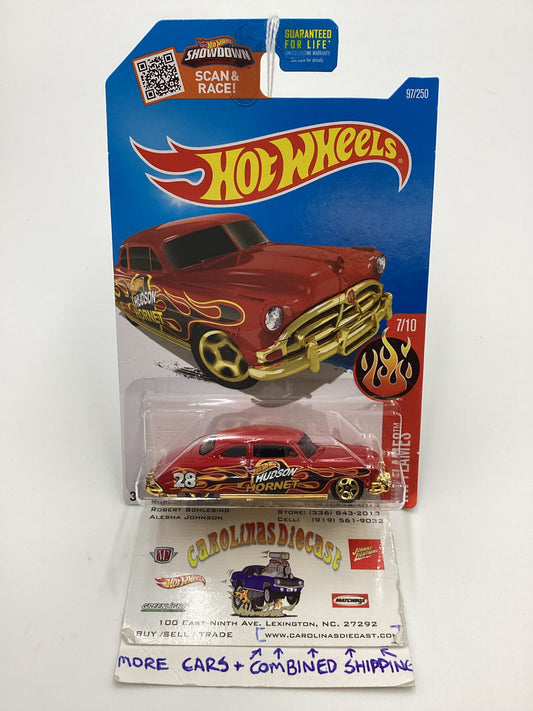 2016 Hot Wheels #97 52 Hudson Hornet Red