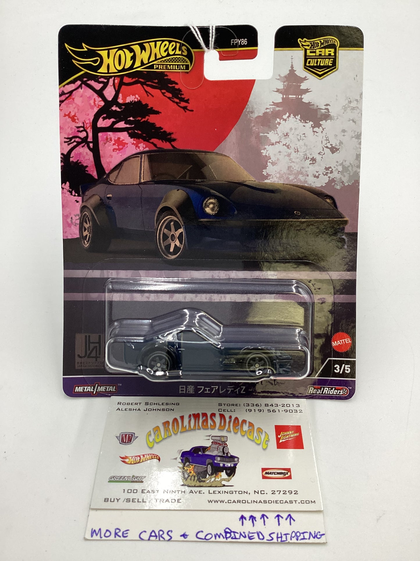 2024 Hot Wheels Japan Historics 4 #3 Nissan Fairlady Z Dark Blue 243E