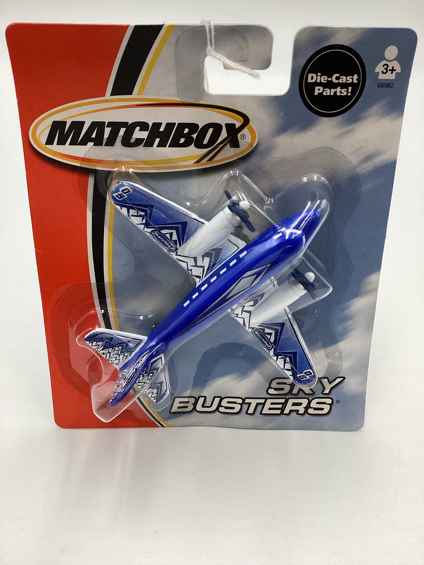 2004 Matchbox Skybusters 68982 Airliner Blue 114D