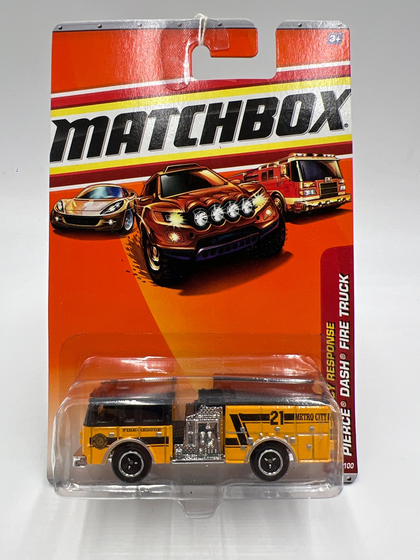 Matchbox Emergency Response #56 Pierce Dash Fire Truck Yellow 206B