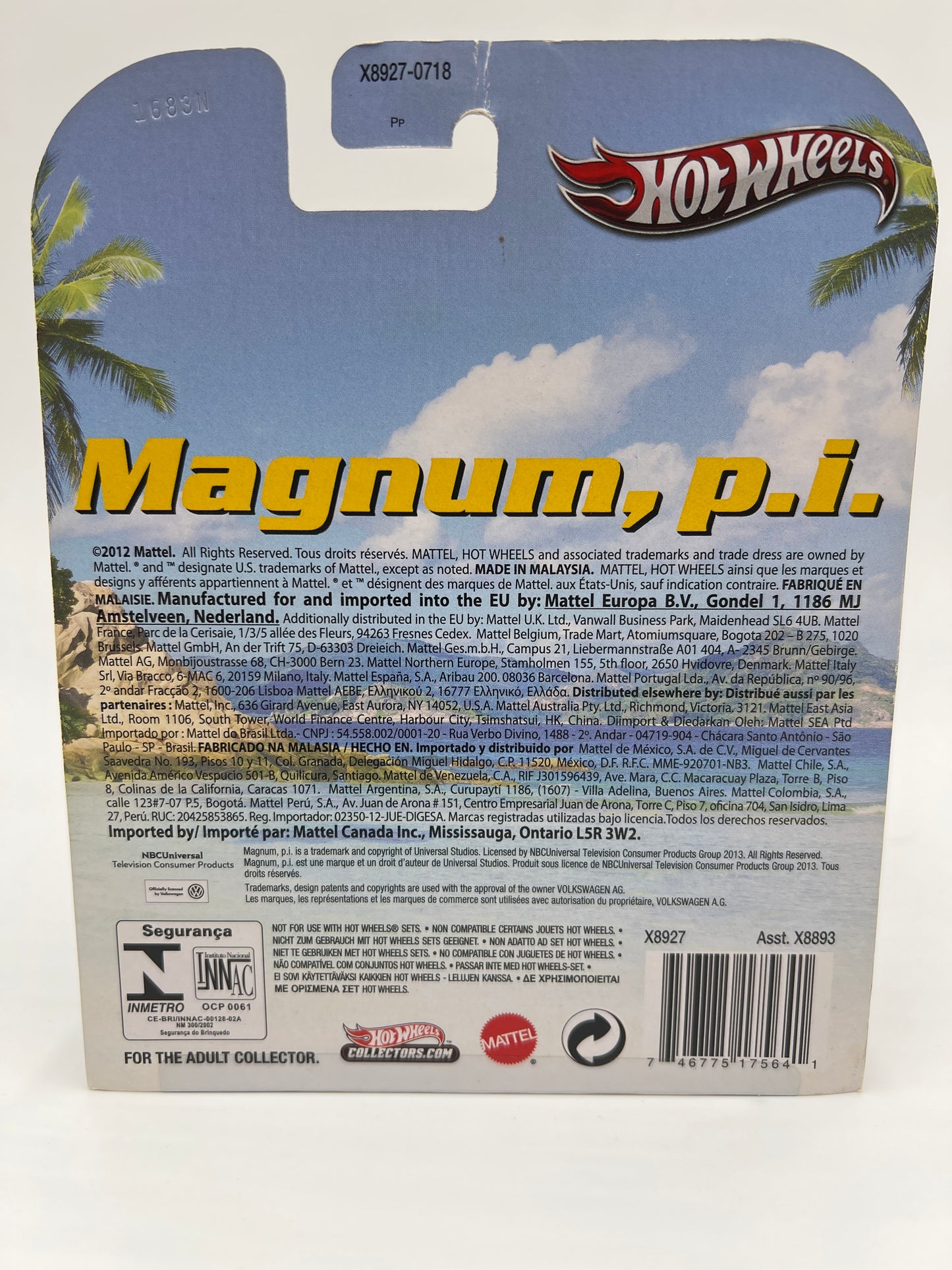 Hot Wheels Retro Entertainment Magnum PI Volkswagen Sunagon W/Protector (Bad J Hook)
