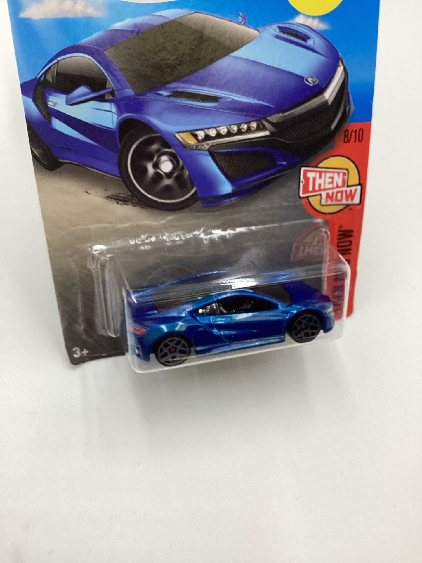 2016 Hot Wheels  #108 17 Acura NSX Blue Target Spring Card 238E