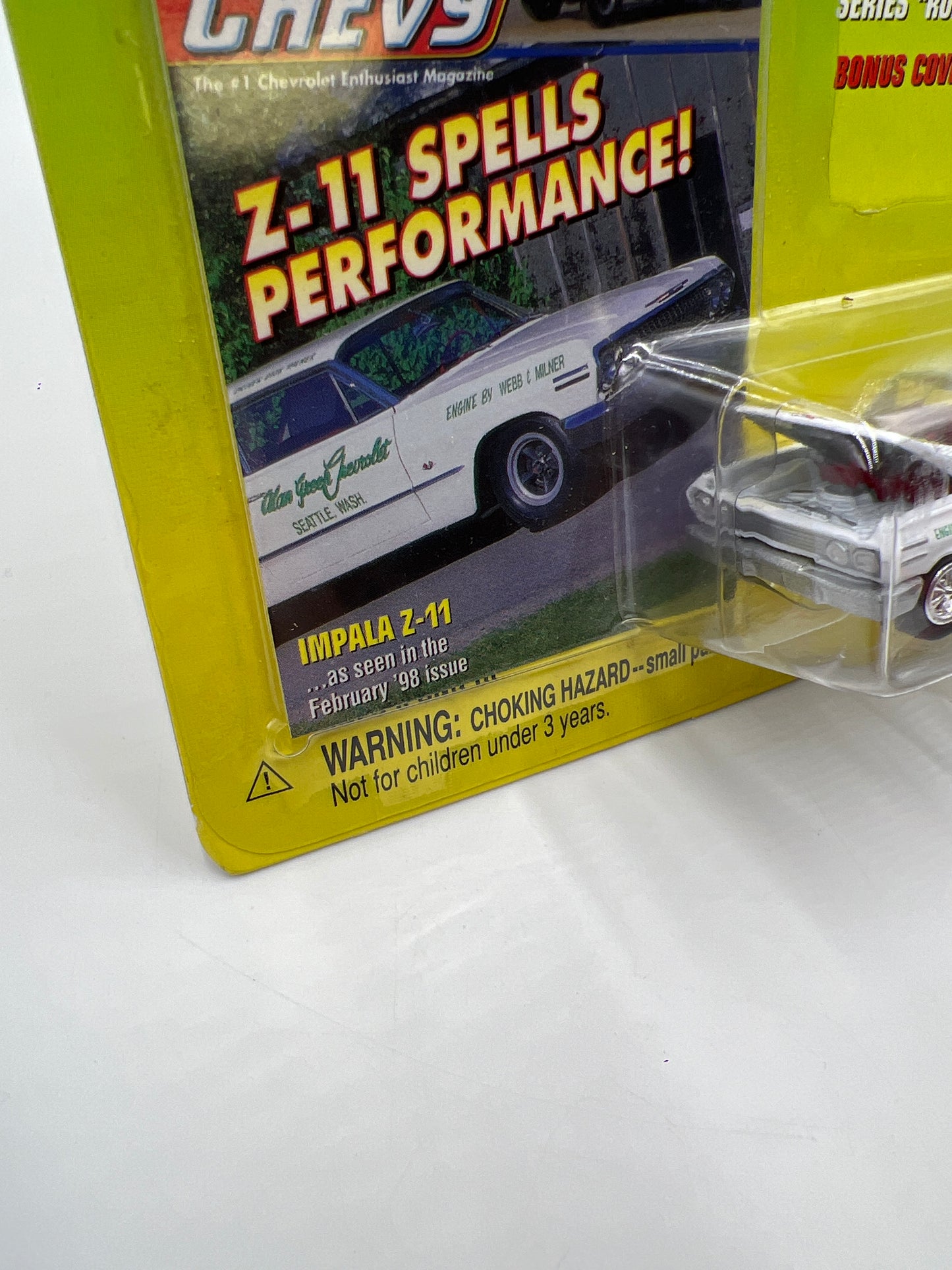 Johnny Lightning Super Chevy Chevy Impala Z-11 White 188A