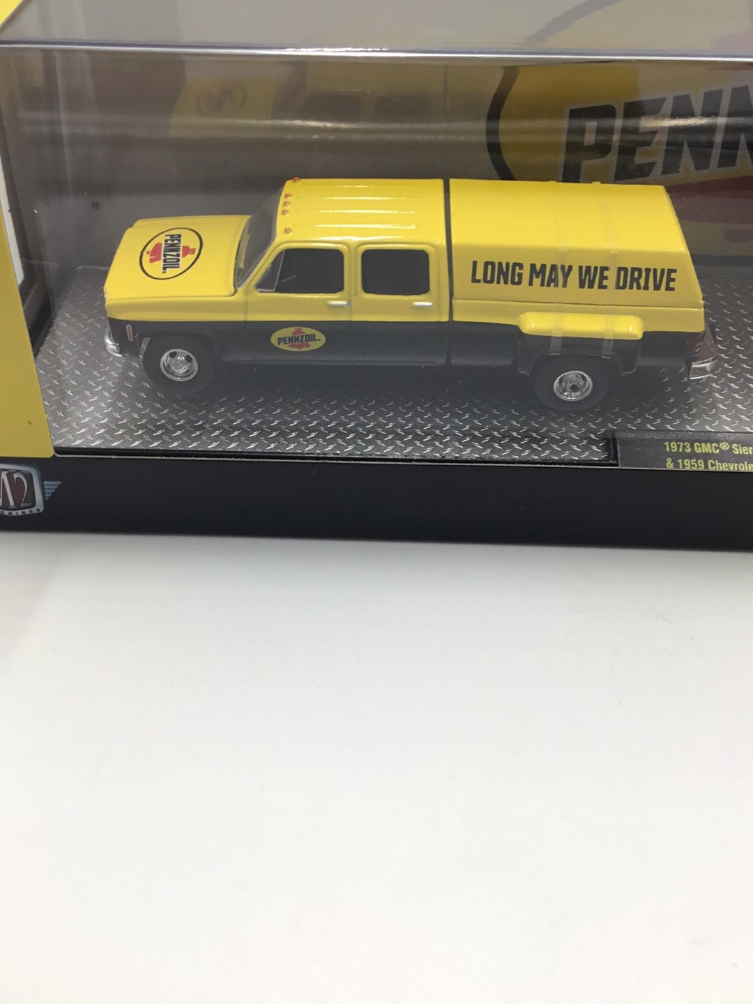 M2 Machines Pennzoil hauler 1973 GMC Sierra 3500 & 1959 Chevrolet Corvette XP-86 S42