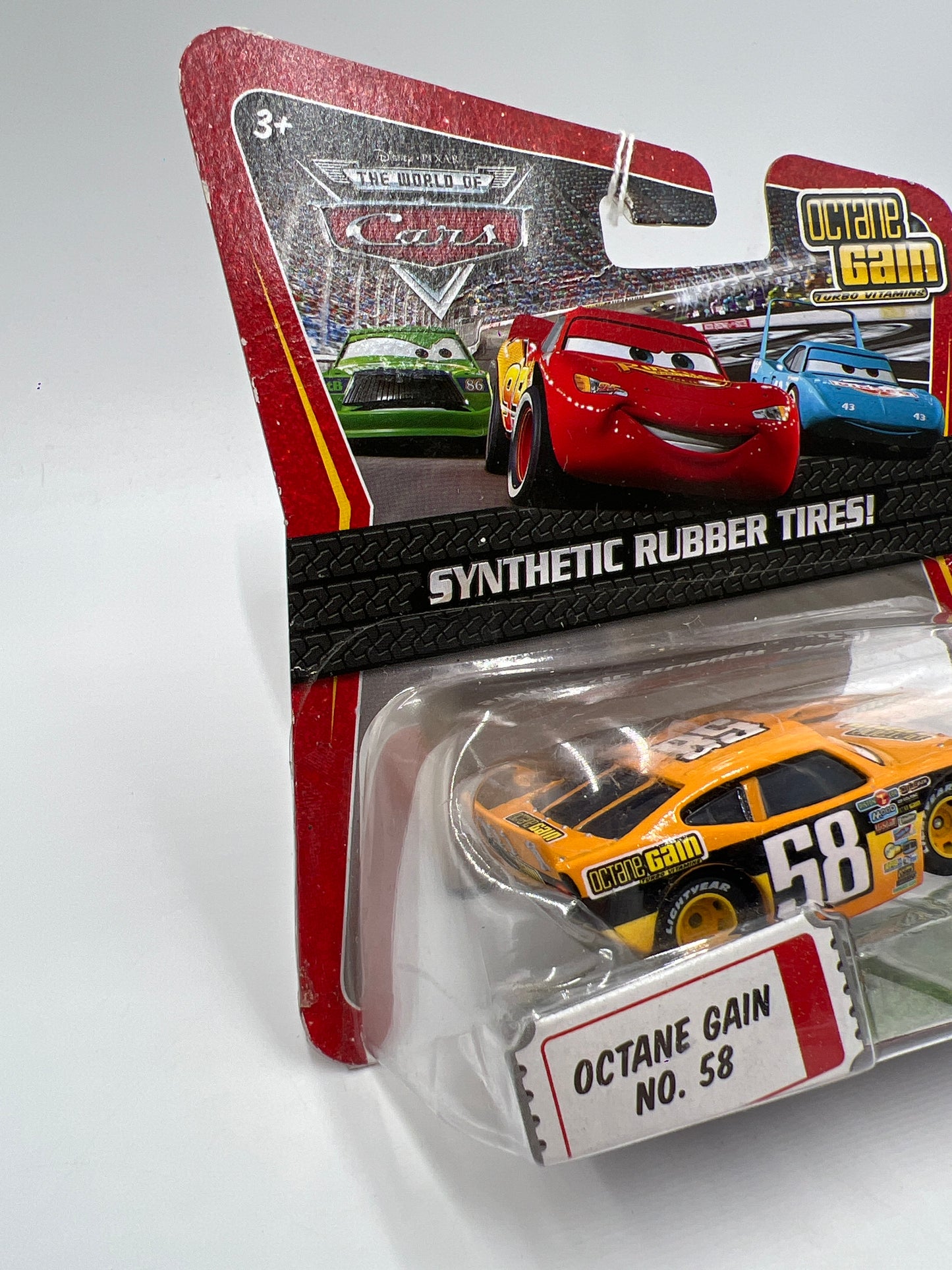 Disney Pixar The World Of Cars Rubber Tires Octane Gain No 58 139i