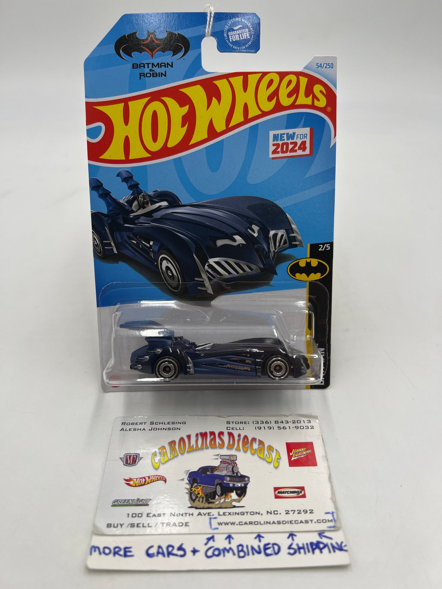 2024 Hot Wheels N Case #54 Batman & Robin Batmobile Blue