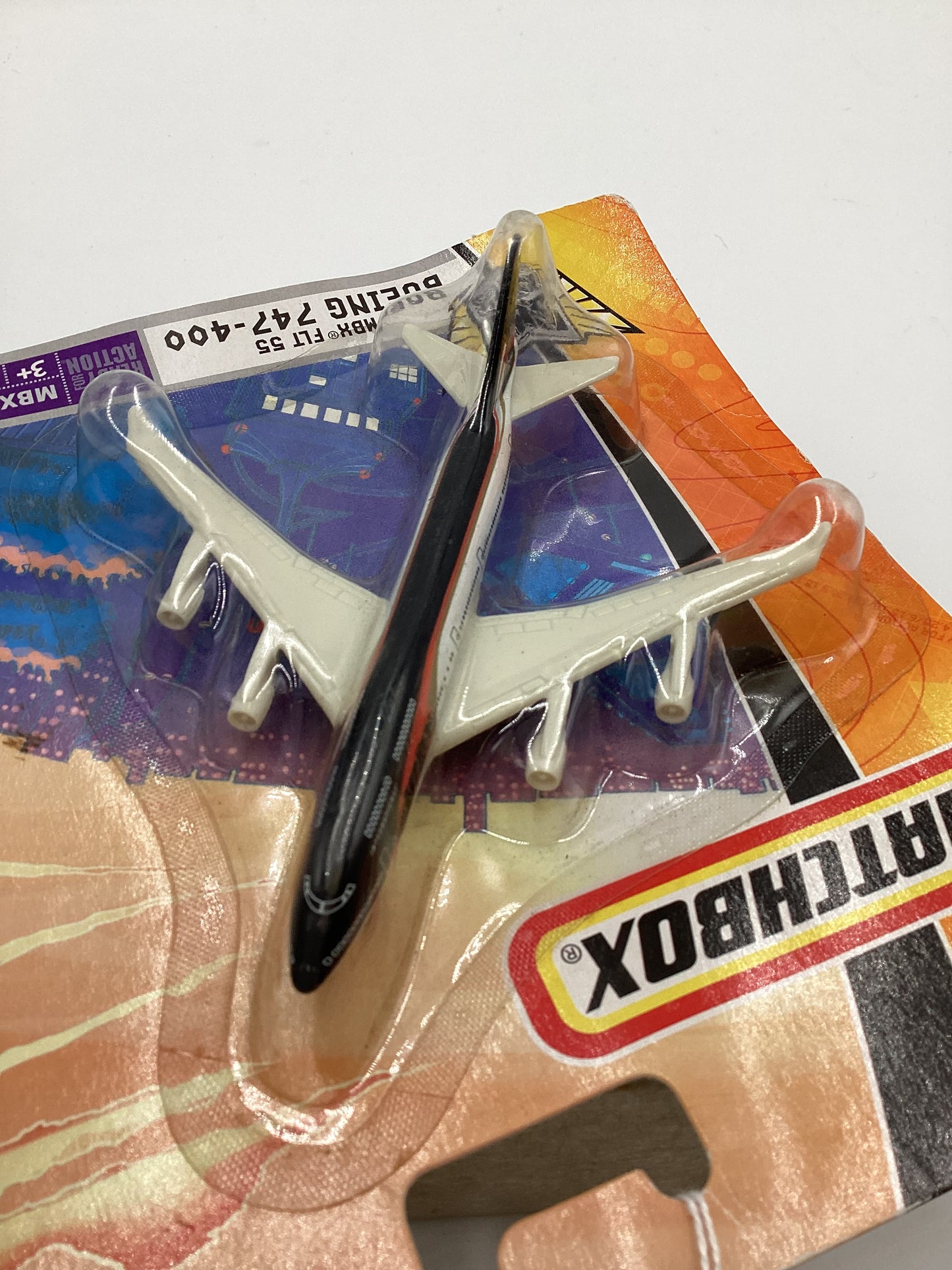 2007 Matchbox Skybusters M1080 MBX FLT 55 Boeing 747-400 113D