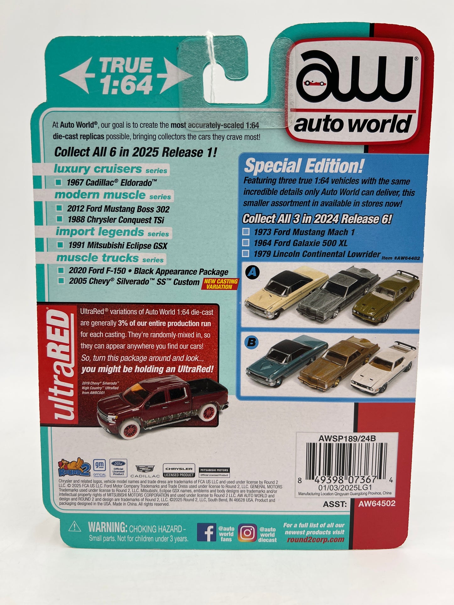 Auto World Ultra Red Chase Import Legends Release 1 Version B 1991 Mitsubishi Eclipse GSX Red