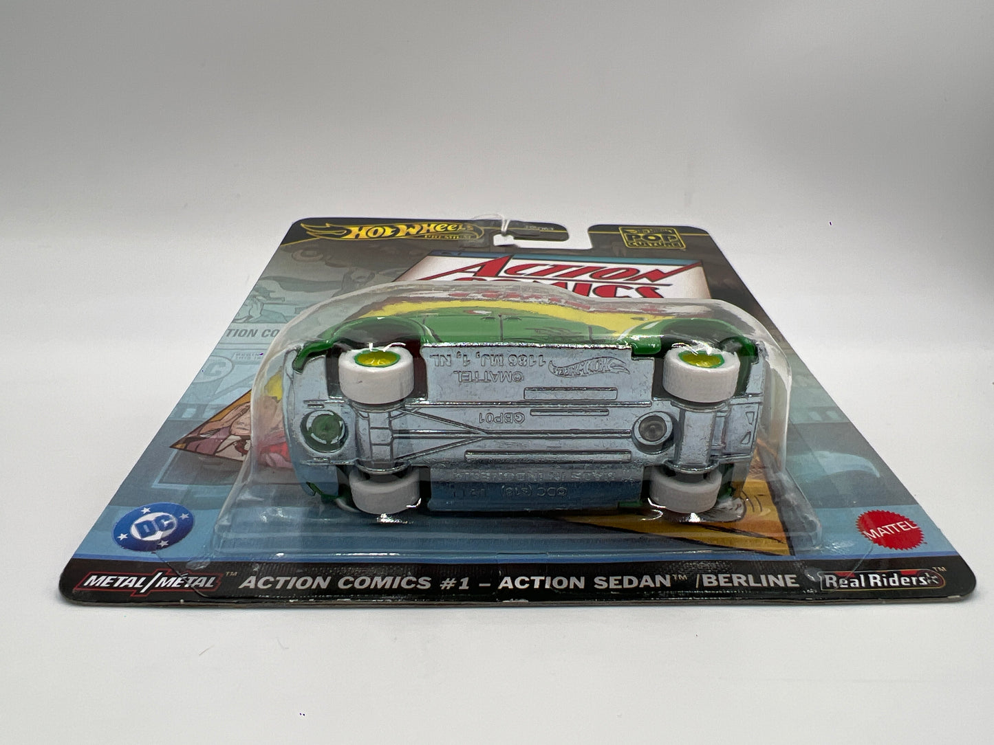 2025 Hot Wheels Premium Pop Culture Action Comics #1 Action Sedan Green 270E
