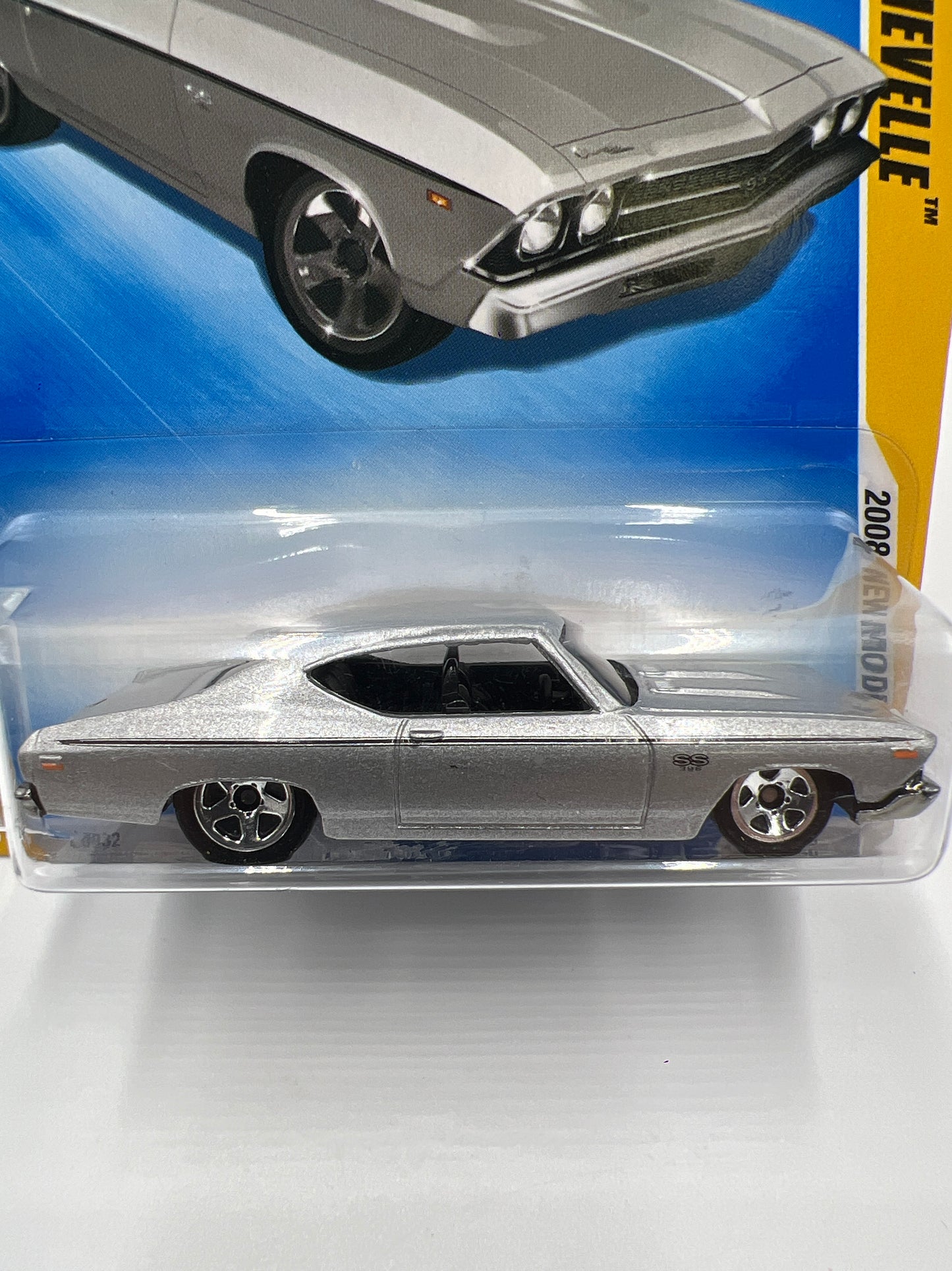 2008 Hot Wheels New Models #17 69 Chevelle Silver 5A