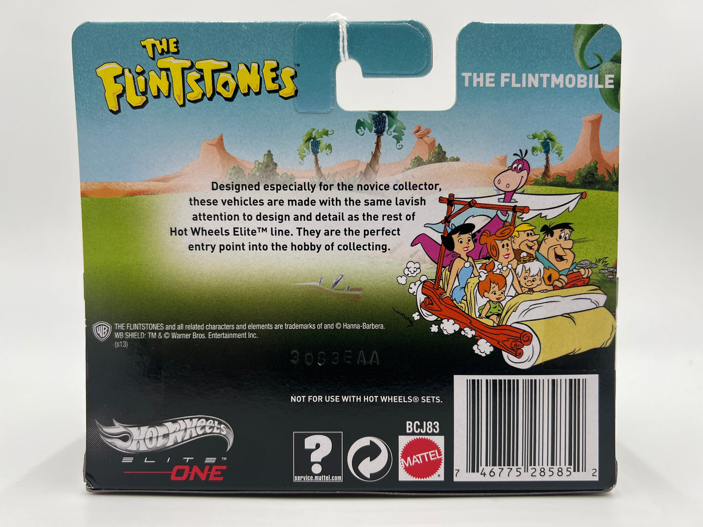 Hot Wheels 1/50 Scale Elite One The Flintstones The Flintmobile