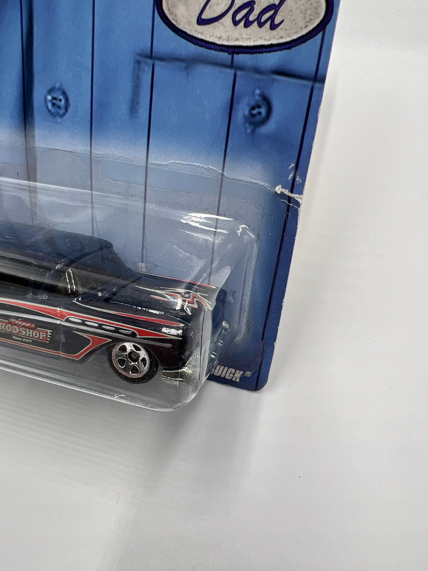 2008 Hot Wheels Fathers Day 57 Buick Dark Blue Card Not Perfect 160B
