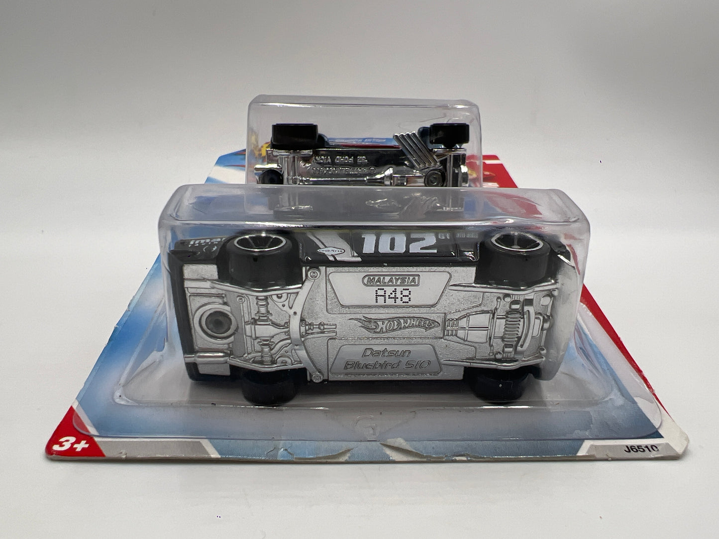 2009 Hot Wheels 2 Pack Datsun Bluebird 510 & 32 Ford Vicky W/Protector Bad Card/Blister