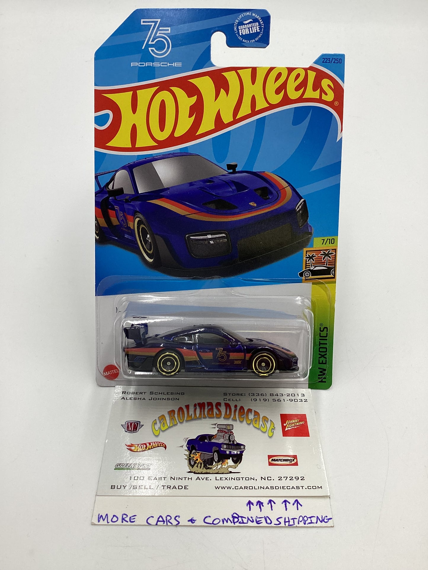 2023 Hot Wheels Super Treasure Hunt #223 Porsche 935 Blue W/ Protector