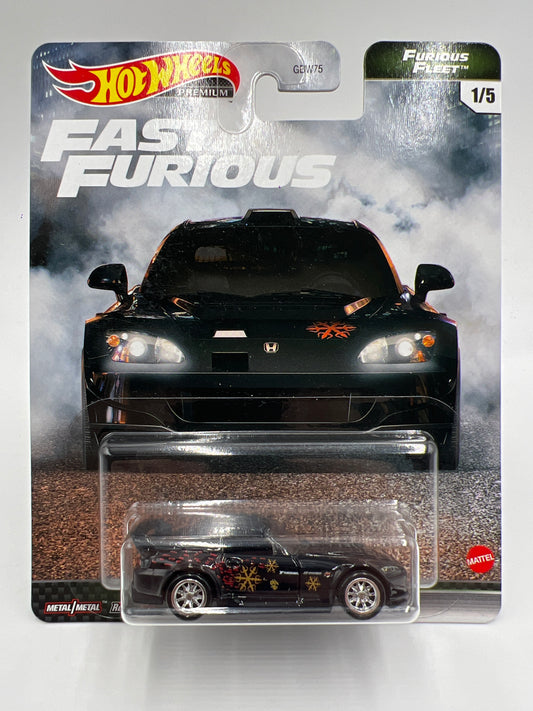 Hot Wheels Premium Fast & Furious Furious Fleet #1 Honda S2000 Black W/Protector 1