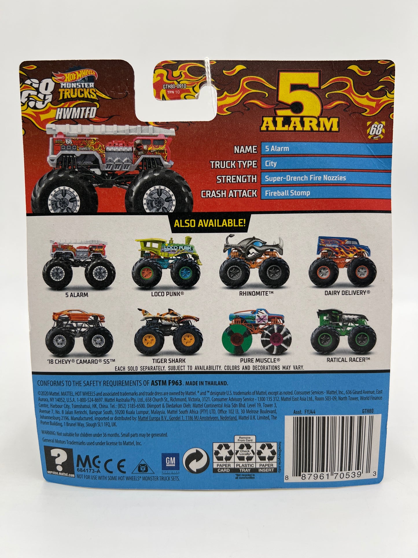 2021 Hot Wheels Monster Trucks HW MT Live #12 5 Alarm 134G