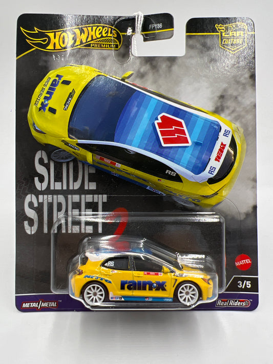2024 Hot Wheels Premium Slide Street 2 #3 2023 Toyota GR Corolla Yellow 242C