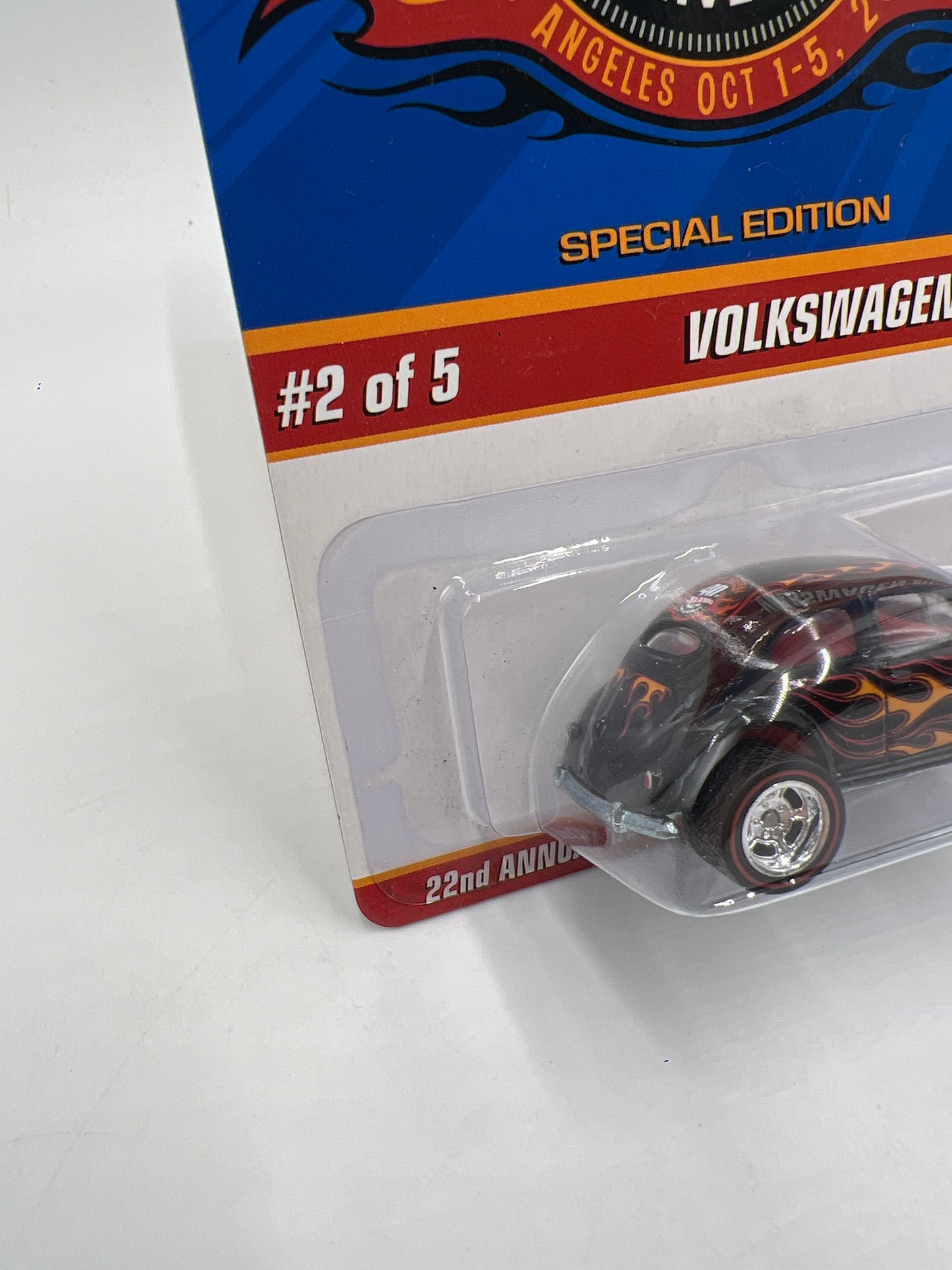 2008 Hot Wheels 22nd Annual Collectors Convention LA 1 of 3000 Volkswagen Beetle W/Protector