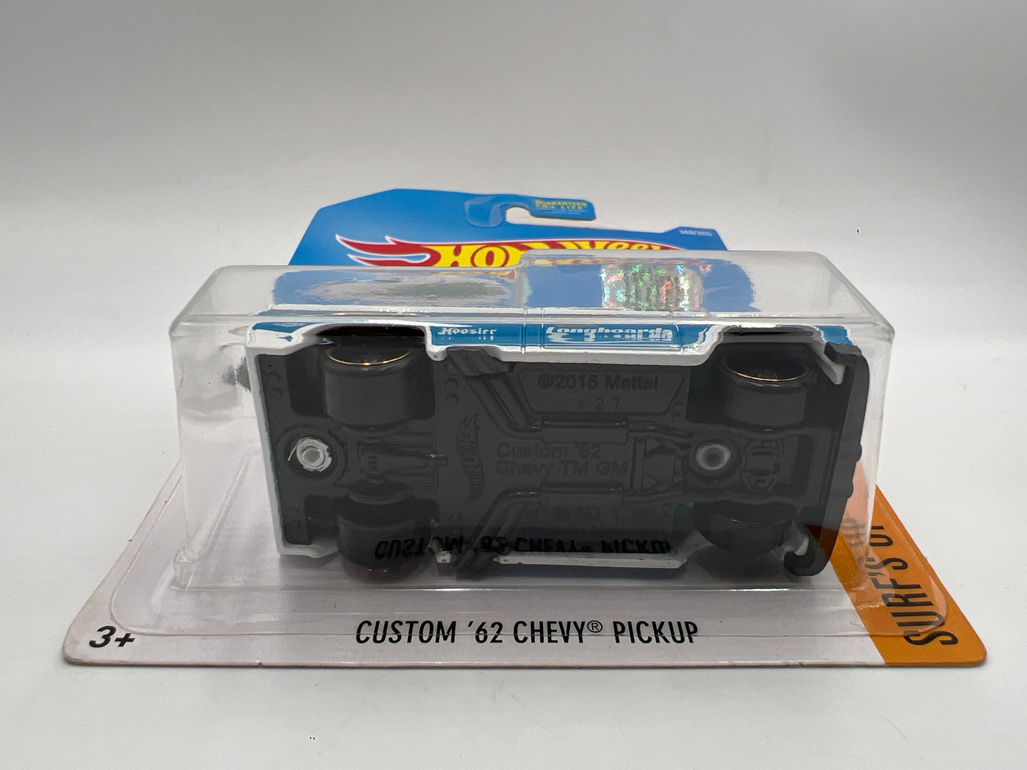 2017 Hot Wheels Factory Sealed Surfs Up #348 Custom 62 Chevy Pickup White W/Protector