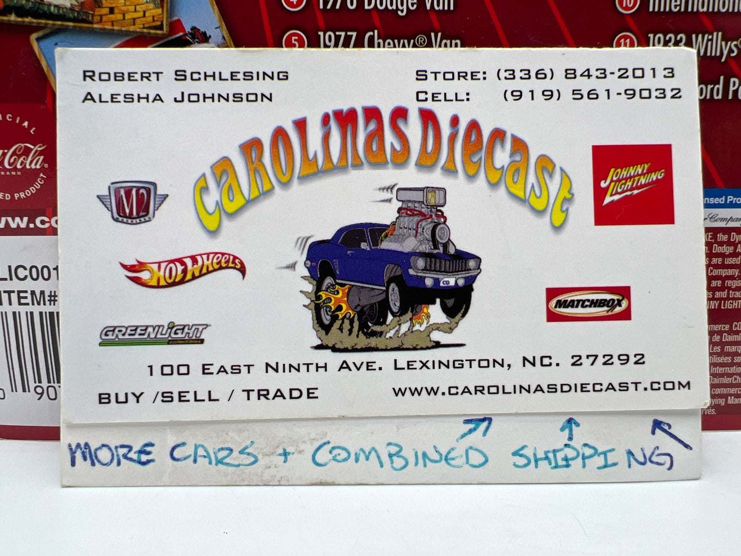 Johnny Lightning Coca Cola Delivery Vehicles #12 1955 Ford Panel Delivery 220D