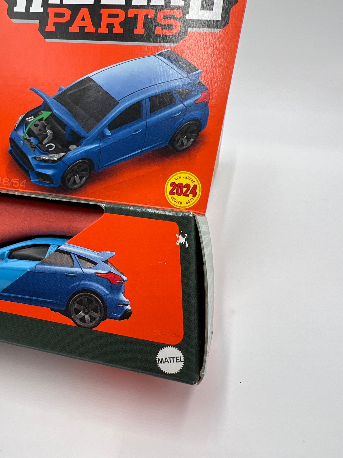 2024 Matchbox Moving Parts #48 2018 Ford Focus RS Blue 164D