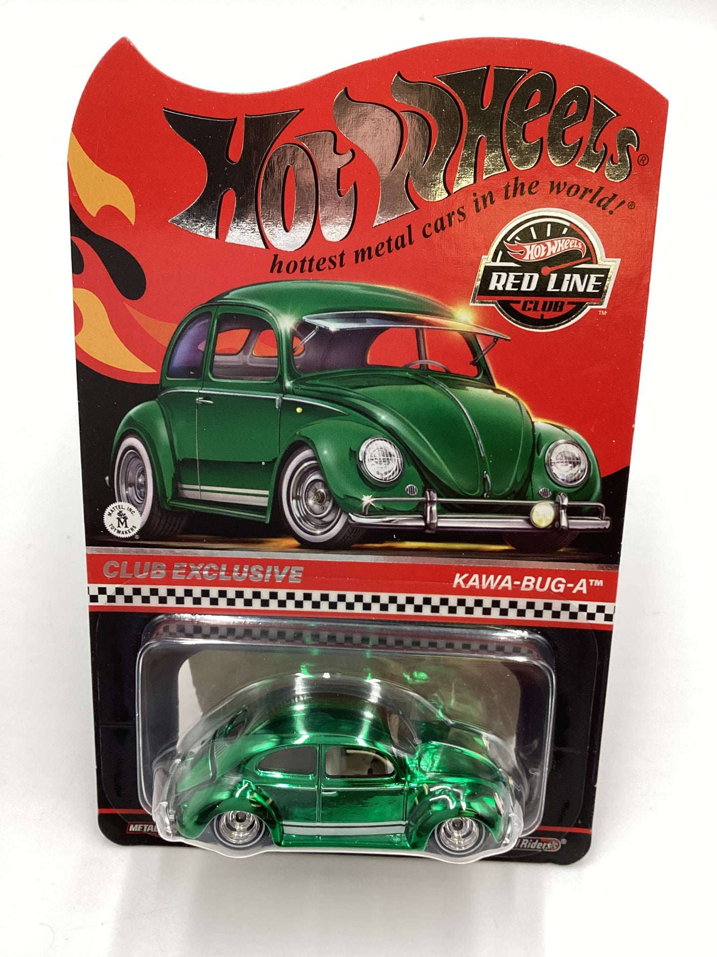 2024 Hot Wheels RLC Club Exclusive Kawa-Bug-A with patch & button with protector Kawa-Bug-A Green
