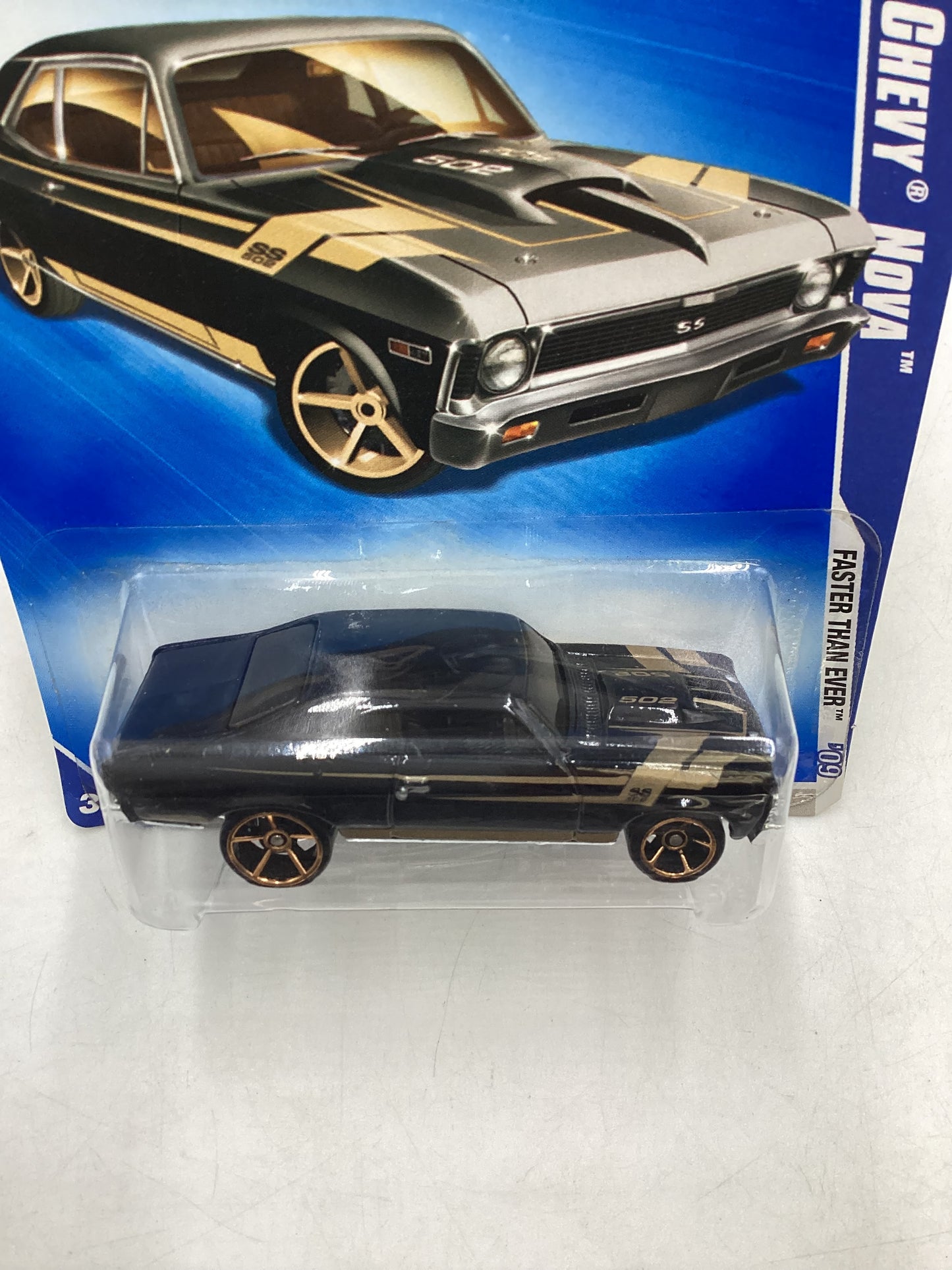 2009 Hot Wheels #136 Chevy Nova Black