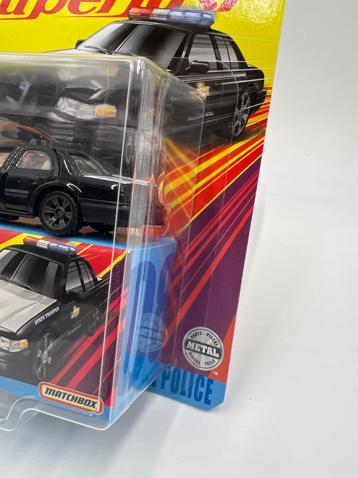 Matchbox Superfast #8 2006 Ford Crown Victoria Police Black 171H