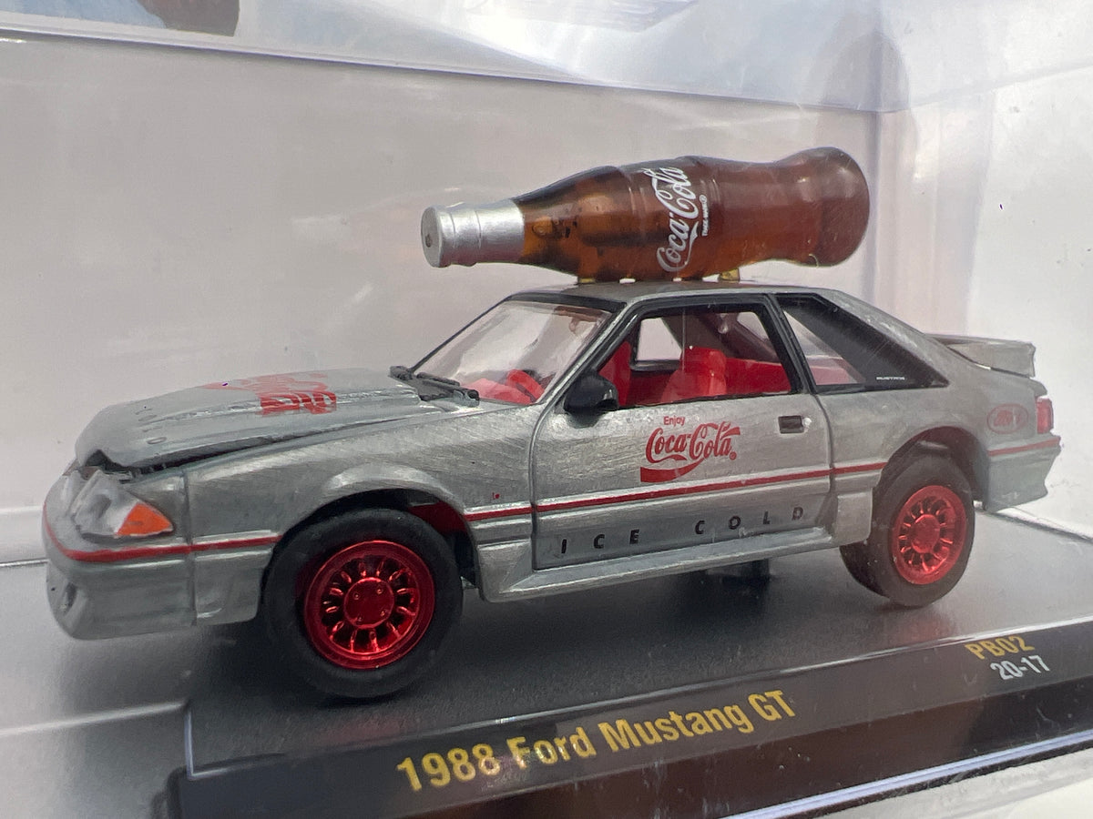 M2 Machines PB02 RAW CHASE 1/250 Coca Cola 1988 Ford Mustang GT