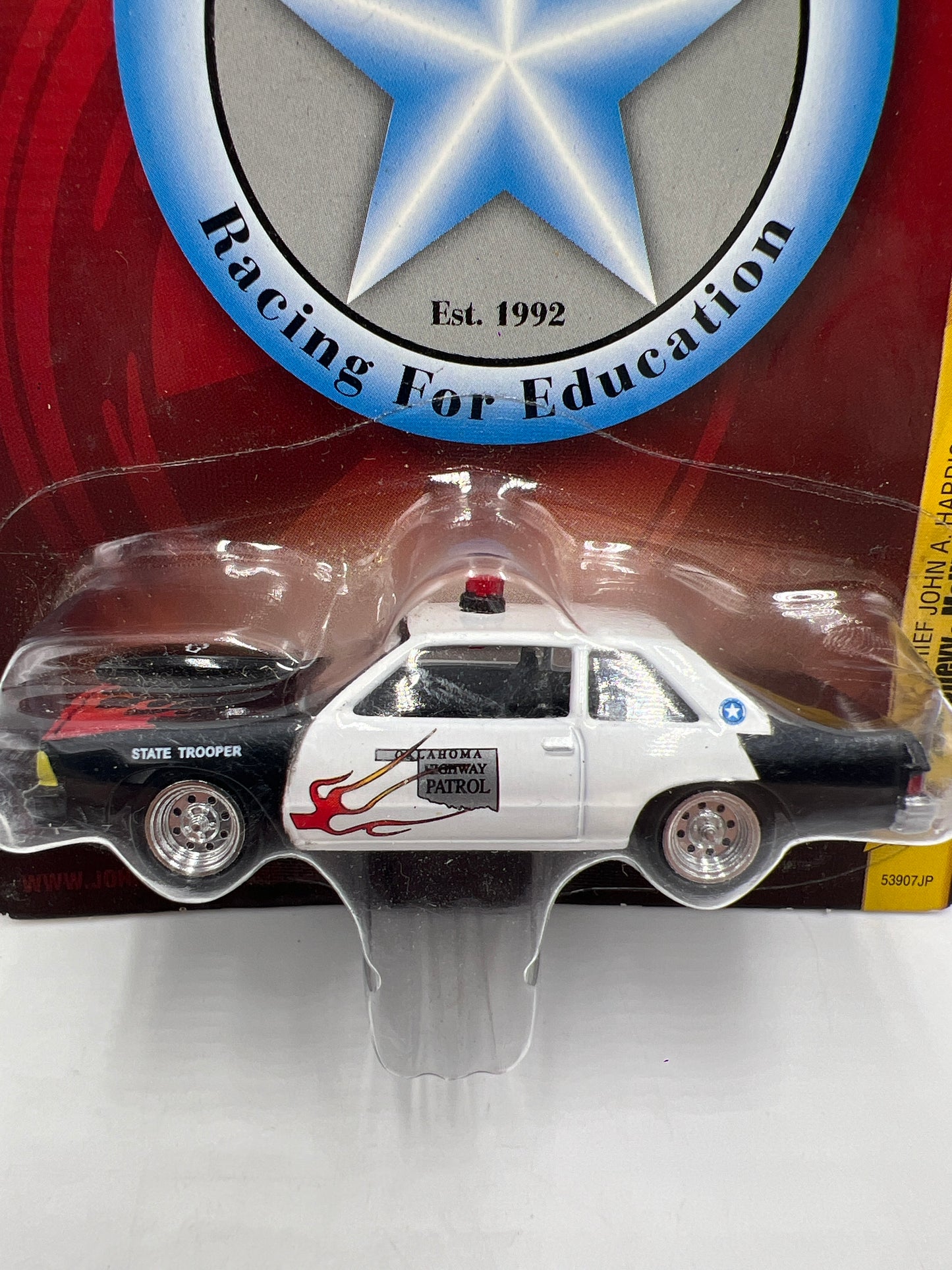 Johnny Lightning Small Card Deputy Chief John A Harris 1981 Chevy Malibu W/Protector