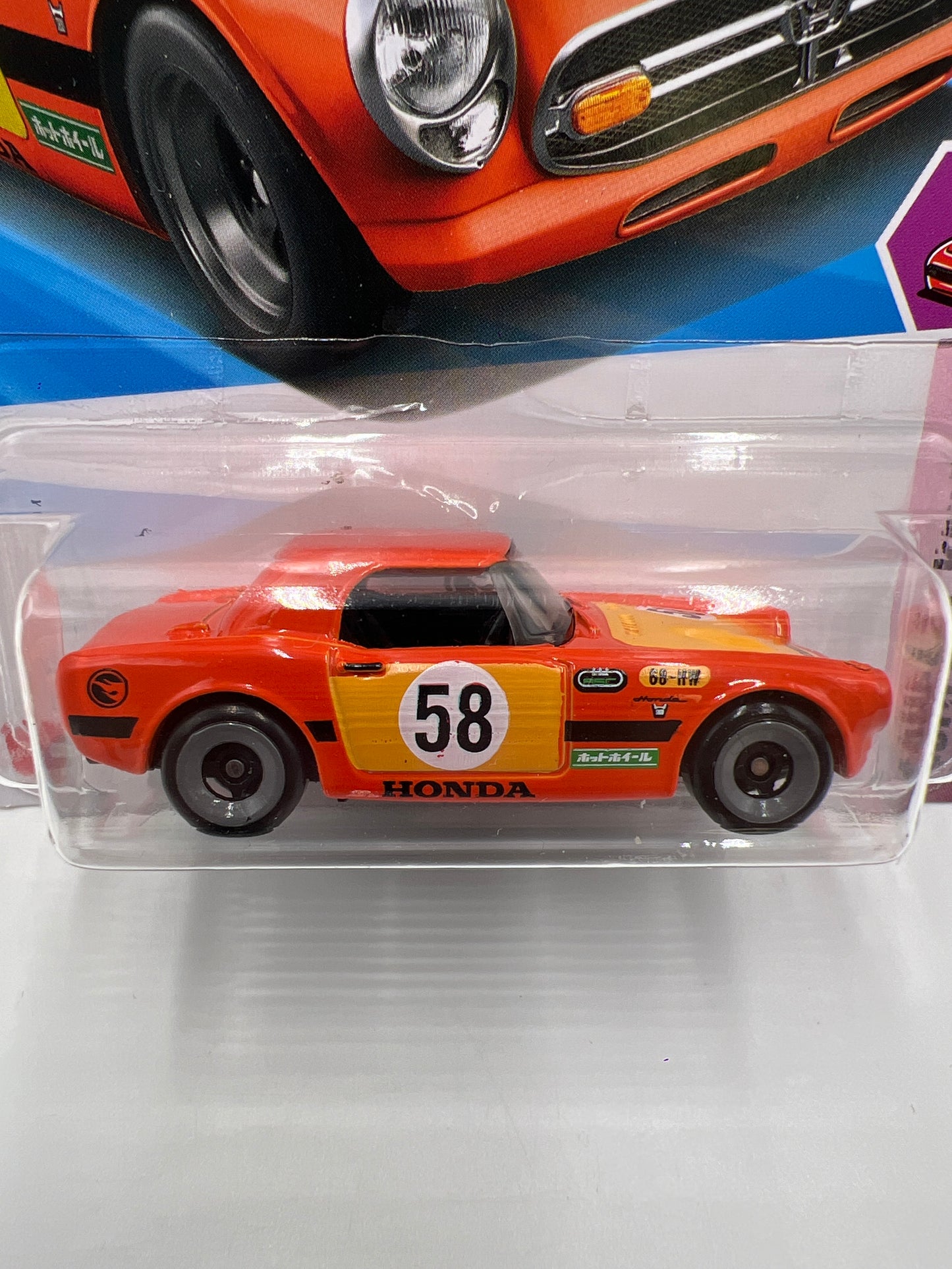 2025 Hot Wheels L Case Treasure Hunt Compact Kings #212 Honda S800 Racing Orange 276C