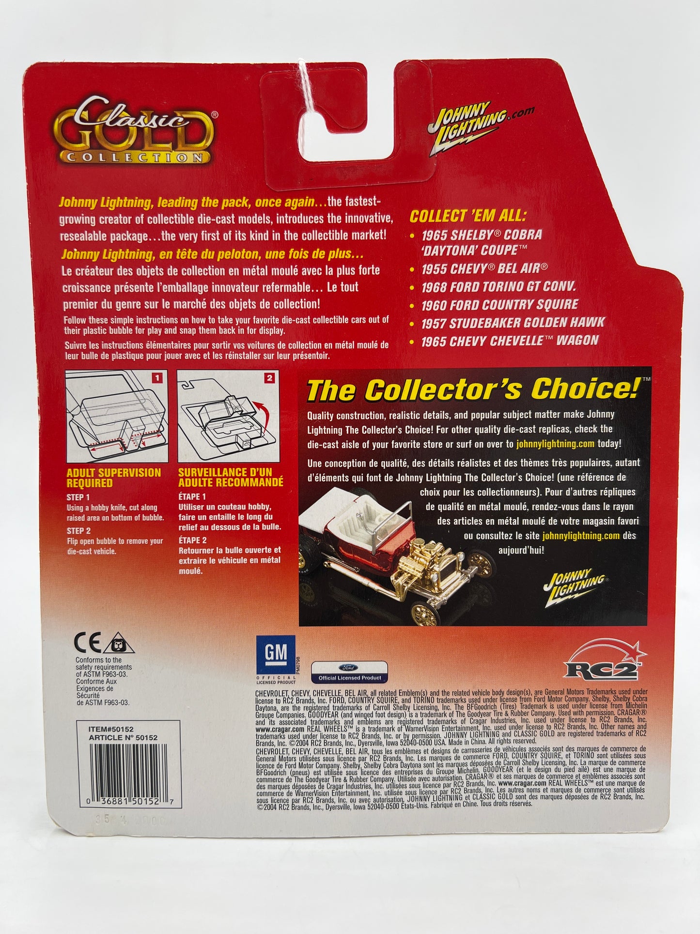 Johnny Lightning Classic Gold Collection 1955 Chevy Bel Air 222F