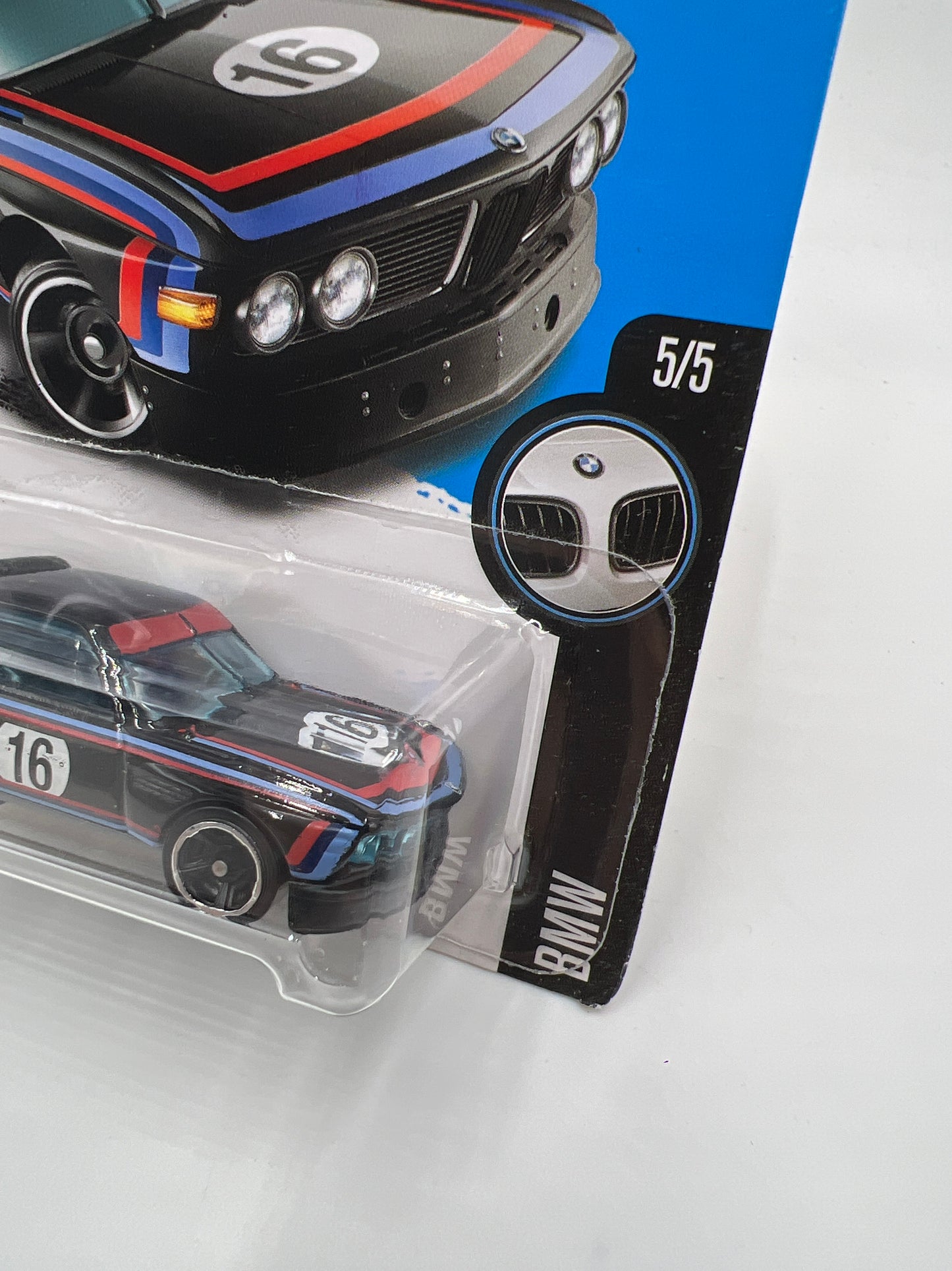 2016 Hot Wheels BMW #190 73 BMW 3.0 CSL Race Car Black
