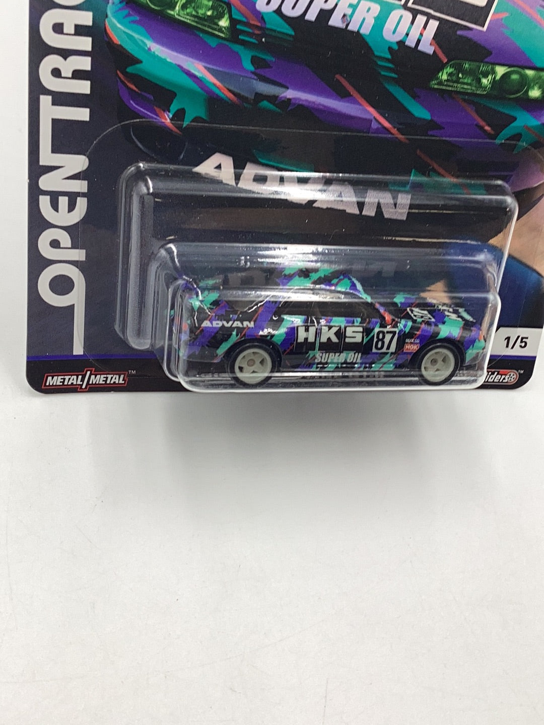 Hot wheels Car Culture Open Track #1 Nissan Skyline GT-R HKS with protector