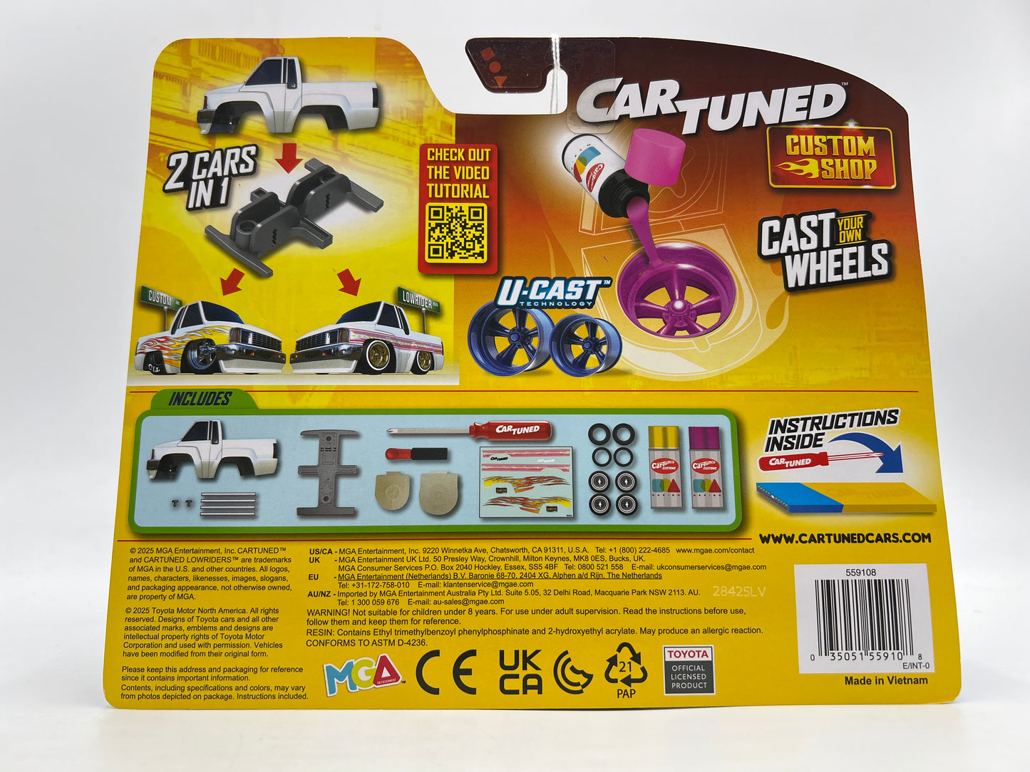 2025 Car Tuned Series 2 Custom Shop Castworks 87 Toyota SR5 White 186i