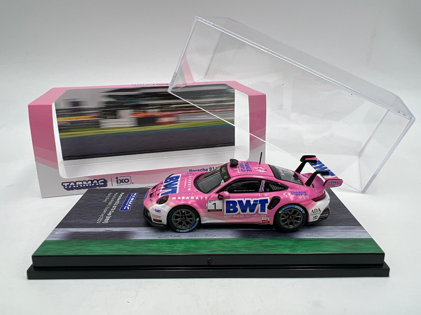 Tarmac Works x IXO Models Porsche 911 GT3 Cup 992 BWT Mobil 1 Supercup 2024