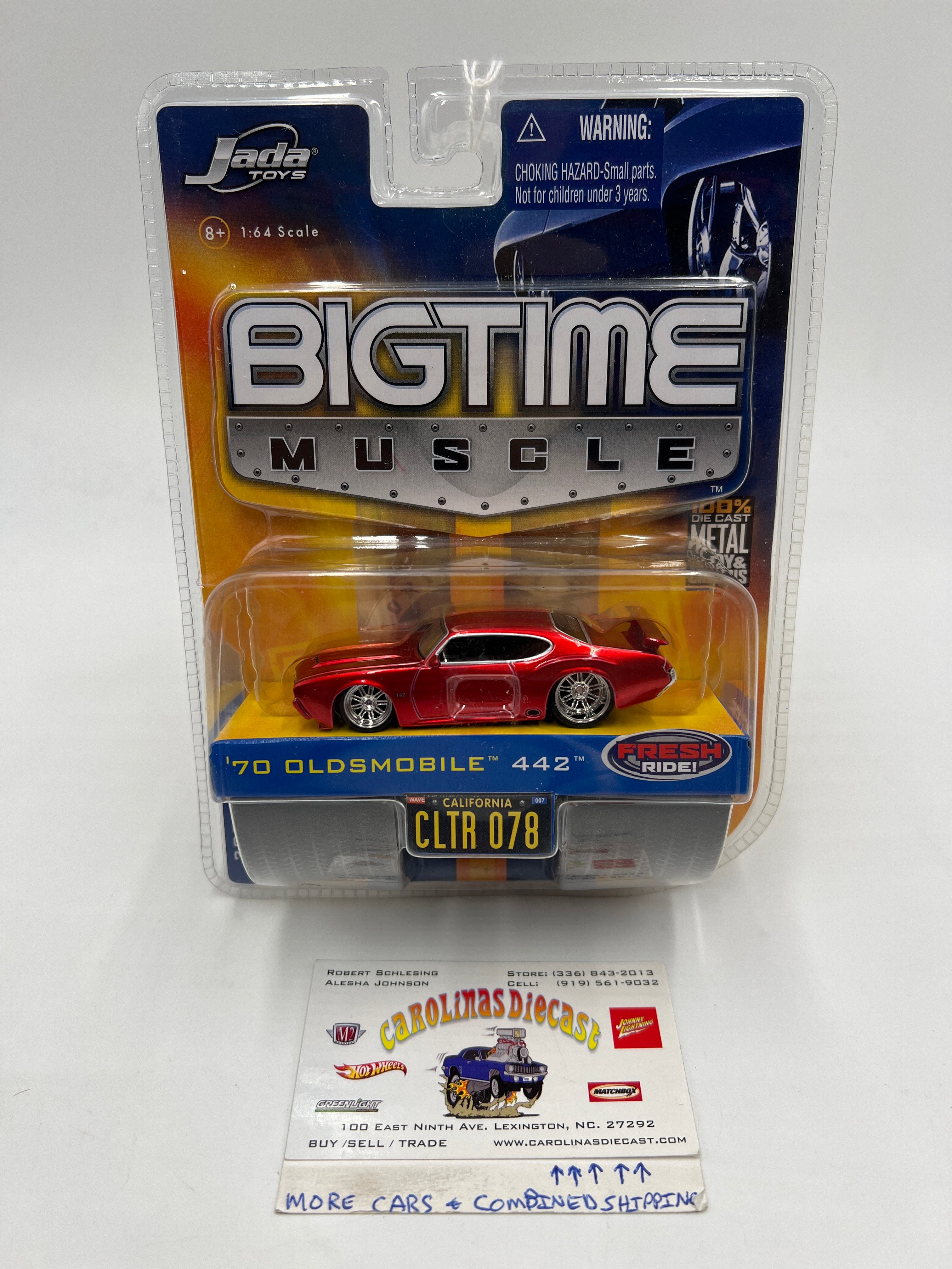 Jada Big Time Muscle Wave 7 #78 70 Oldsmobile 442 Red 182H