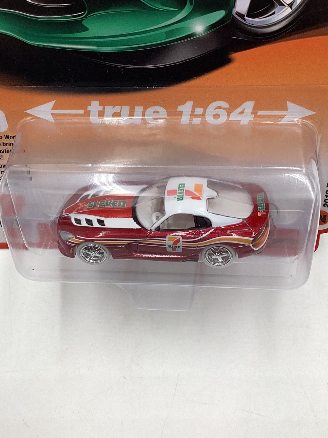 Auto world 7-Eleven 7-11 2012 Dodge Viper ultra red chase