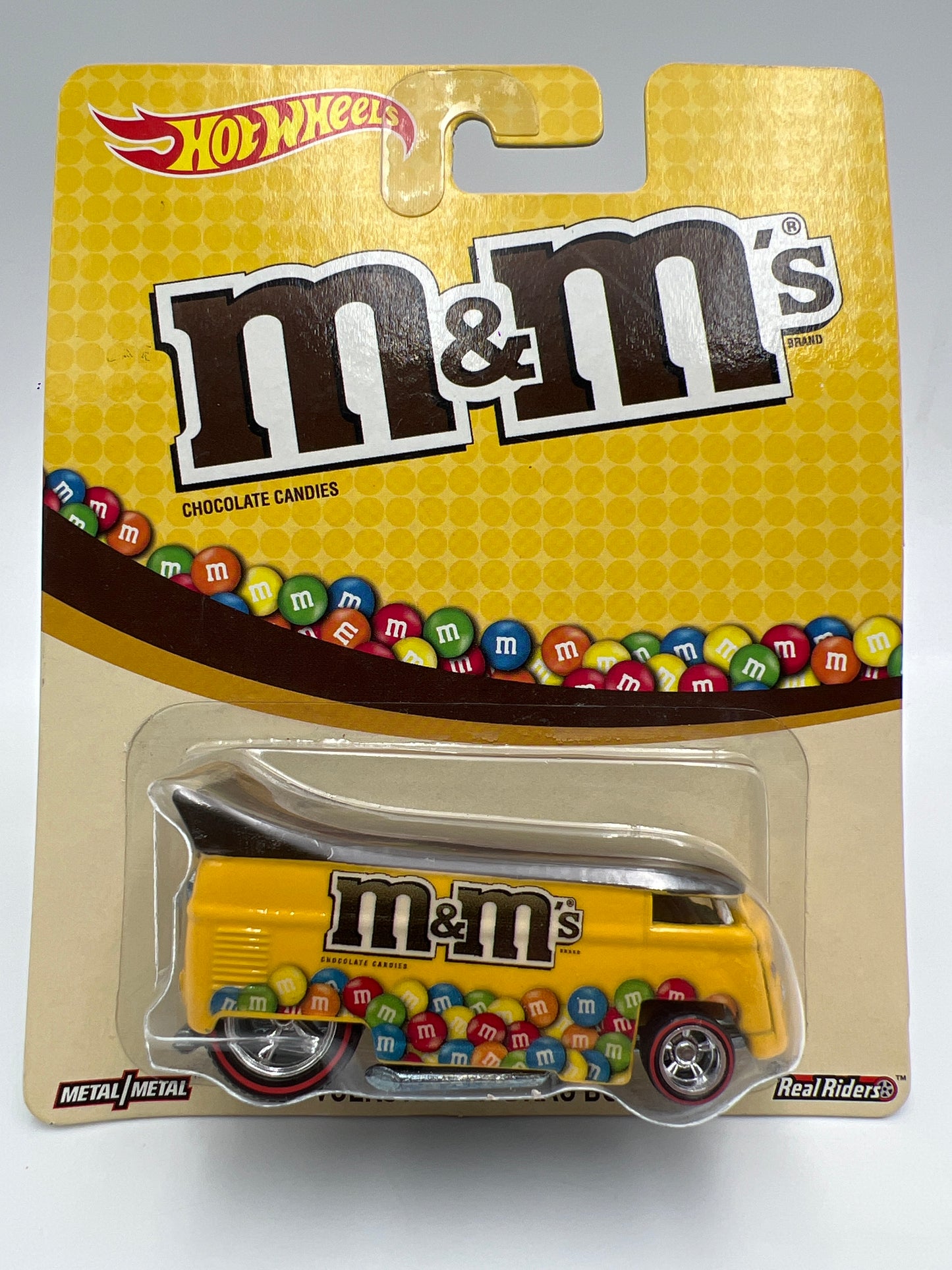 Hot Wheels Premium M&Ms Volkswagen Drag Bus W/Protector
