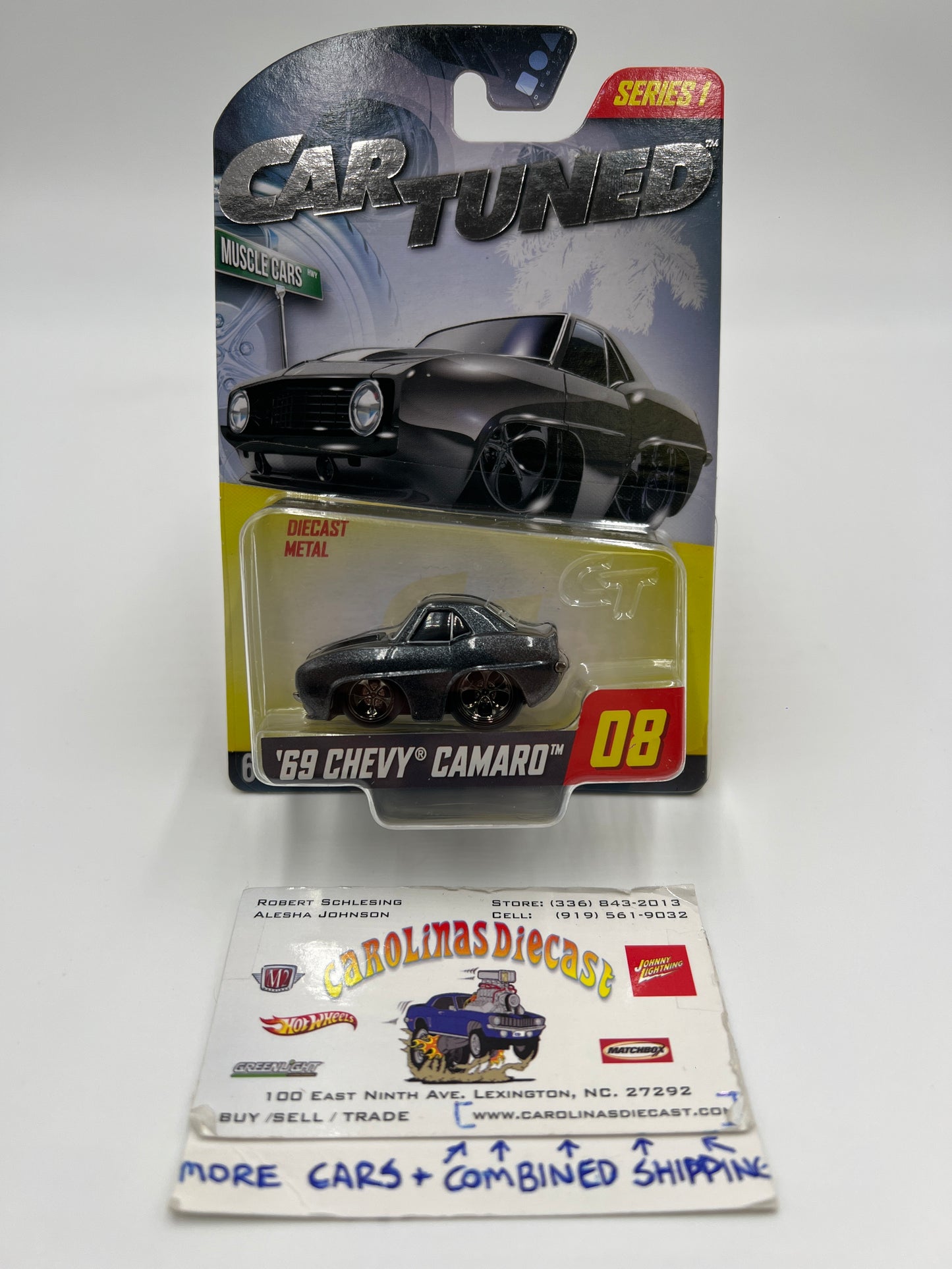 2024 Car Tuned Muscle Cars Series 1 #08 69 Chevy Camaro Black Walgreens Exclusive W/Protector VHTF