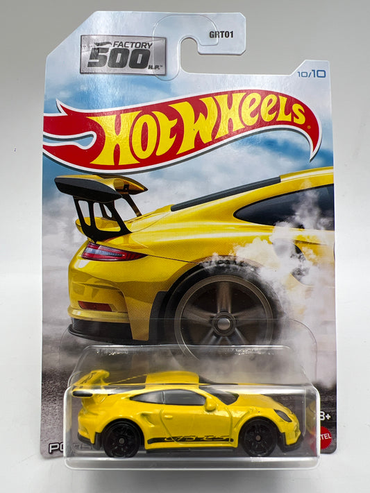Hot Wheels Factory 500 HP #10 Porsche 911 GT3 RS Yellow