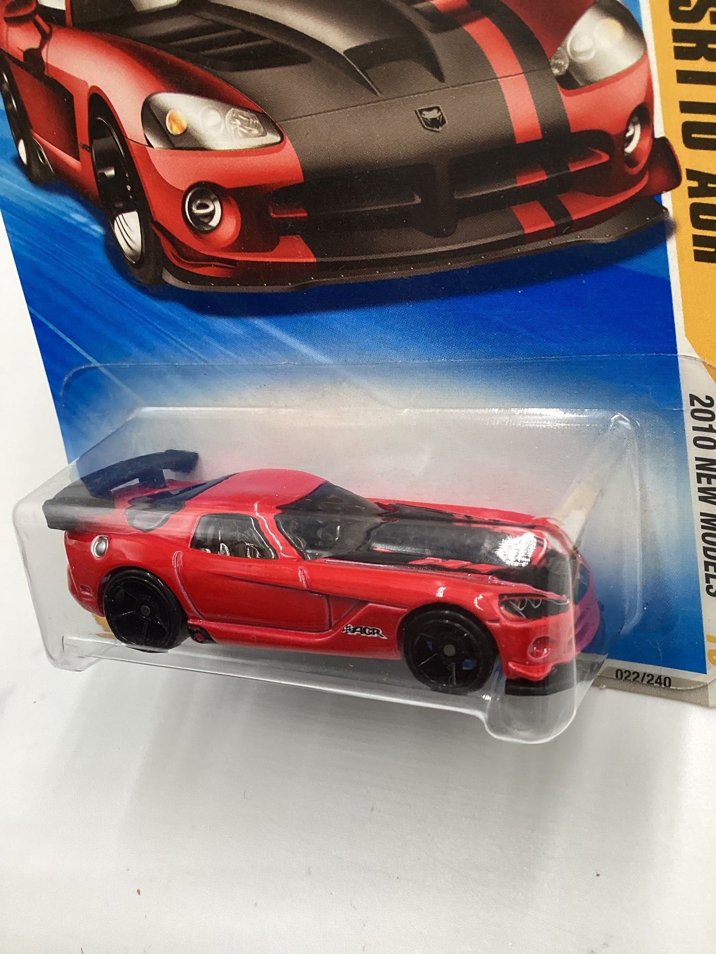 2010 Hot wheels #022 08 Viper Str10 ACR Red (SR)