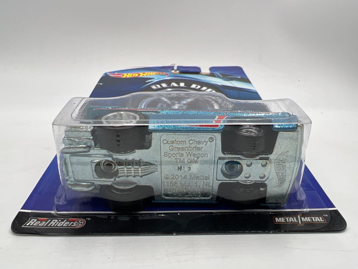 Hot Wheels Premium Real Riders #6 Custom Chevy Greenbrier Sports Wagon Blue