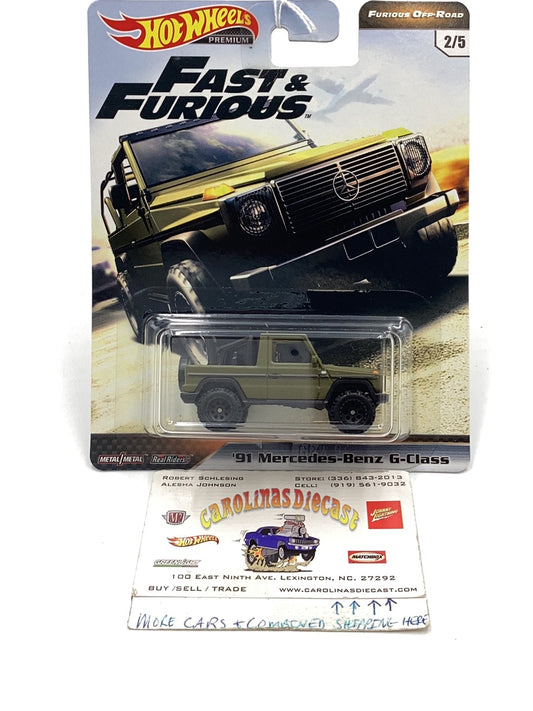 Hot Wheels fast and furious off road 91 Mercedes-Benz G-Class 250i