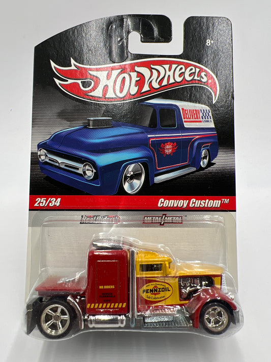 Hot Wheels Premium Slick Rides #25 Convoy Custom Pennzoil W/Protector