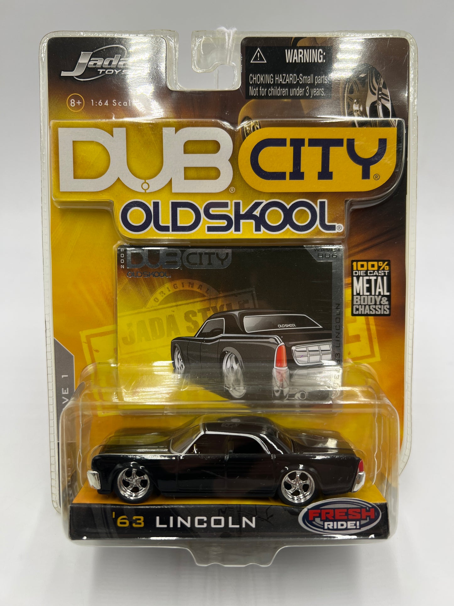 Jada Toys Dub City Old Skool Wave 1 #6 63 Lincoln Black SR