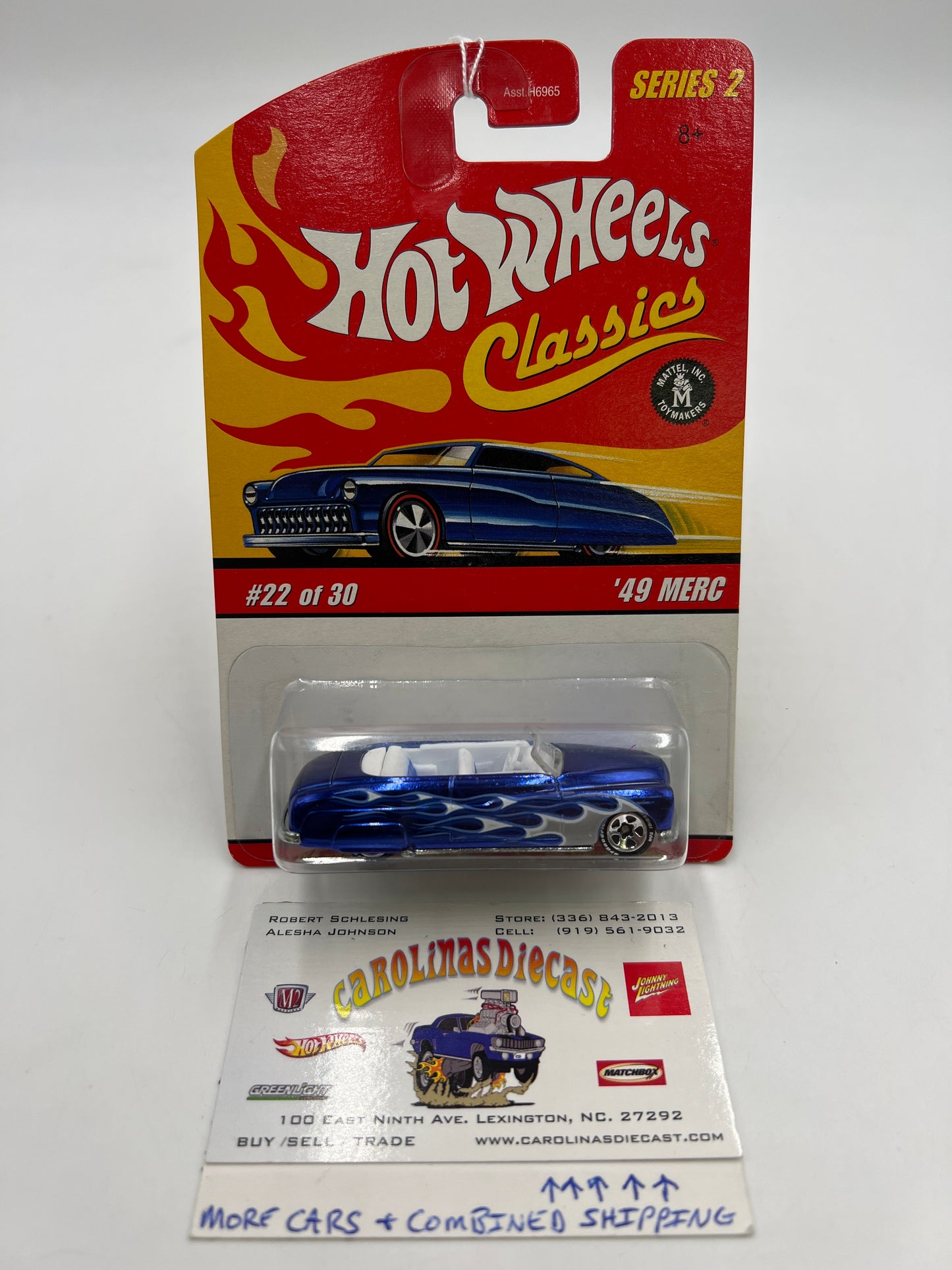 Hot Wheels Classics Series 2 #22 1957 49 Merc Blue